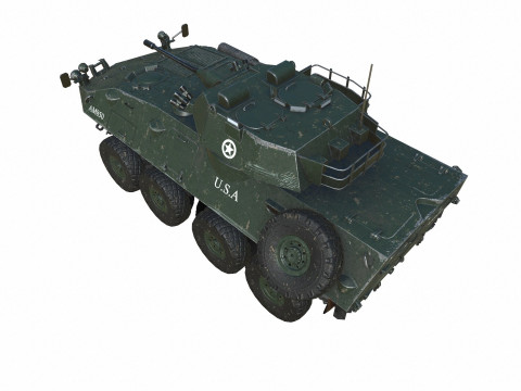 LAV 25 Light Armored Vehicle Low-poly PBR 3D मॉडल