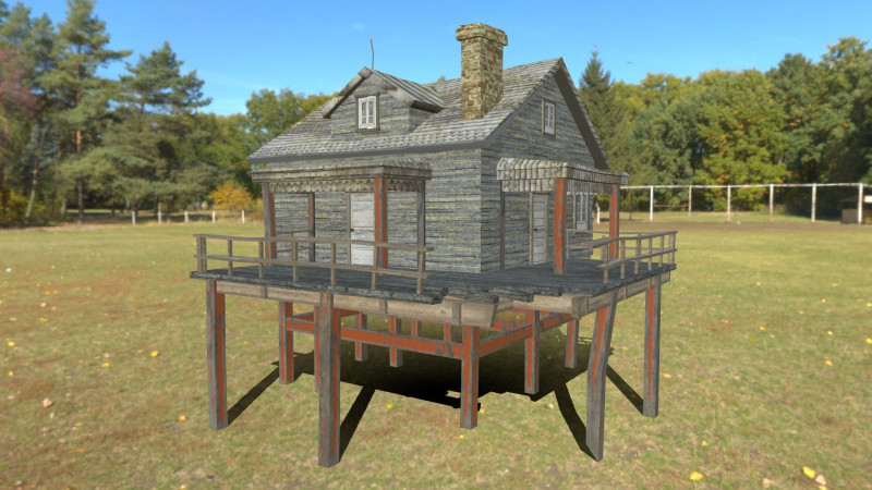 Cliff House Modelo 3D .c4d .max .obj .3ds .fbx .stl .blend 