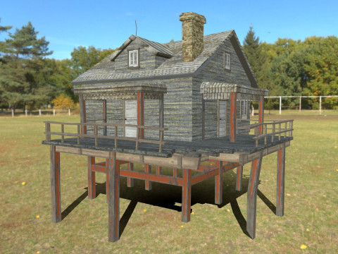 Cliff House 3D मॉडल