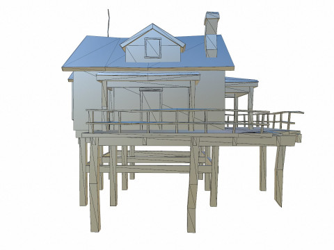 Cliff House Modelo 3D