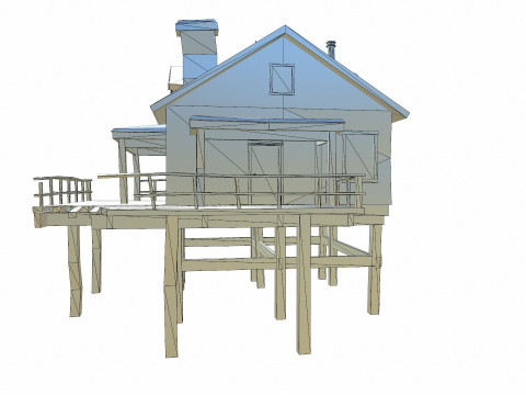 Cliff House Modelo 3D