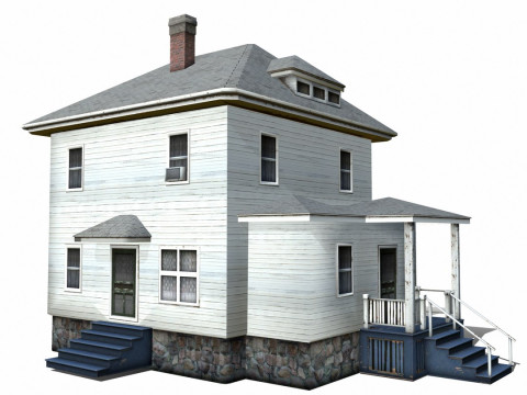 Farm House Low-poly 3D Model