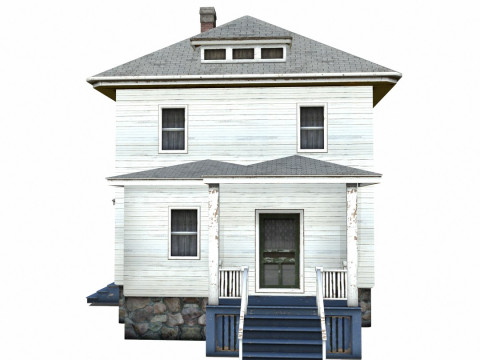 Farm House Low-poly 3D Model