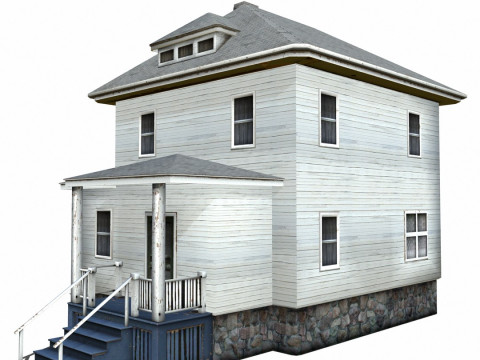 Farm House Low-poly 3D Model