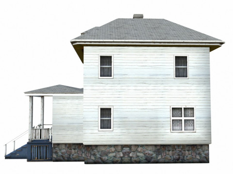 Farm House Low-poly 3D Model