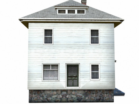 Farm House Low-poly 3D Model