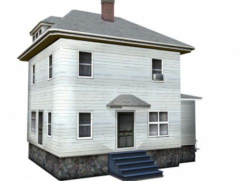 Farm House Low-poly 3D Model