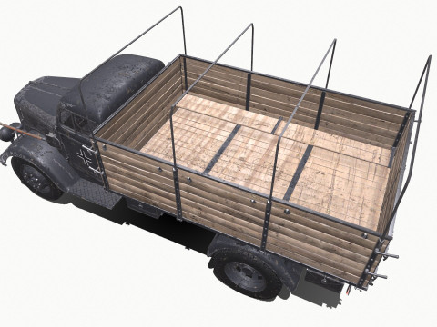 Opel Blitz WW2 German Military Truck 3D 模型