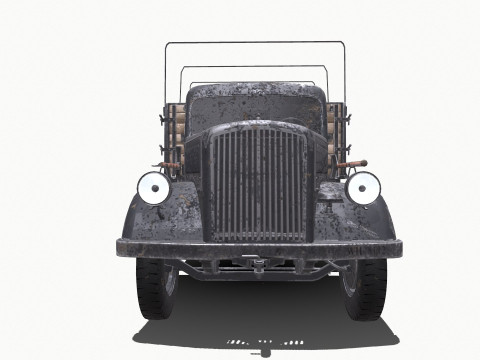 Opel Blitz WW2 German Military Truck 3D 模型