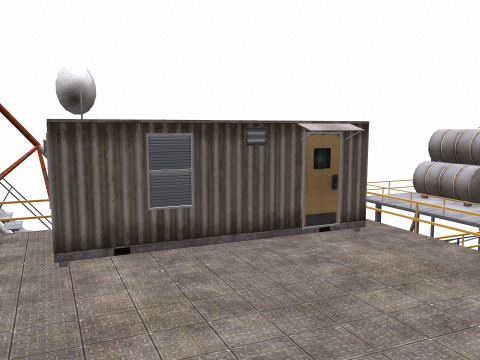 Oil Rig Platform 3Dモデル