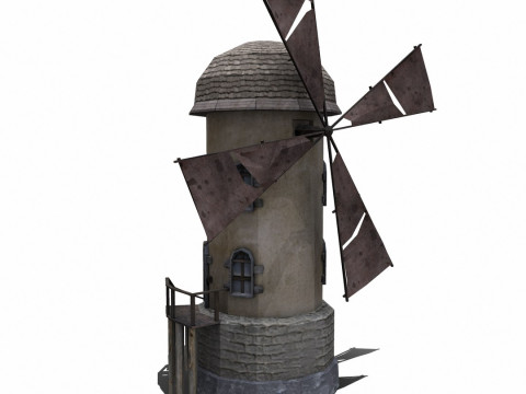 Windmill Low-poly 3D 模型
