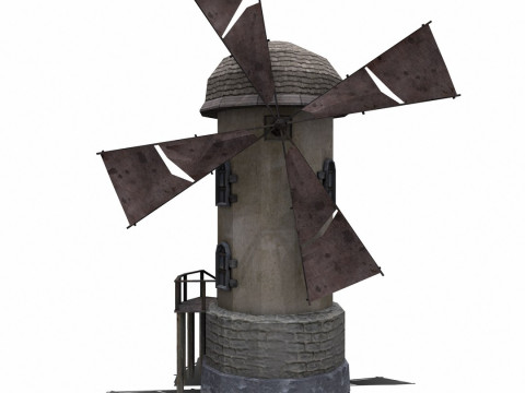 Windmill Low-poly 3D 模型