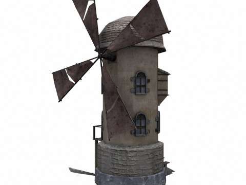 Windmill Low-poly 3D 模型