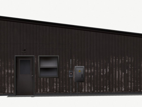 Warehouse low-poly 3D-Modell