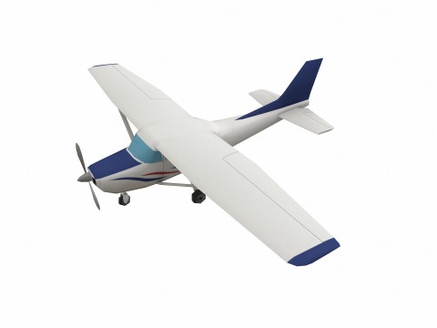 Low-poly Airplane Modelo 3D