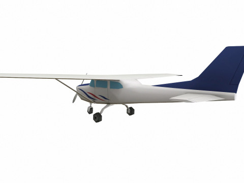 Low-poly Airplane Modelo 3D