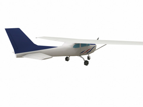 Low-poly Airplane Modelo 3D