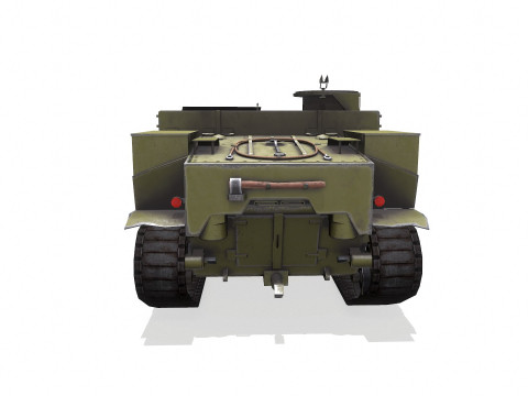 M7 Priest Howitzer Motor Carriage Low-poly 3D 모델