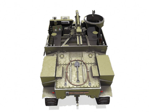 M7 Priest Howitzer Motor Carriage Low-poly 3D 모델