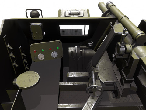 M7 Priest Howitzer Motor Carriage Low-poly 3D 모델