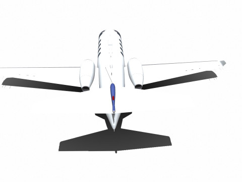 Cessna Citation Jet M2 Low-poly Model 3D