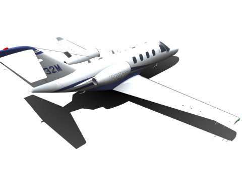 Cessna Citation Jet M2 Low-poly Model 3D
