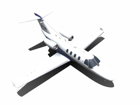 Cessna Citation Jet M2 Low-poly Model 3D