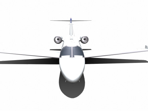 Cessna Citation Jet M2 Low-poly Model 3D
