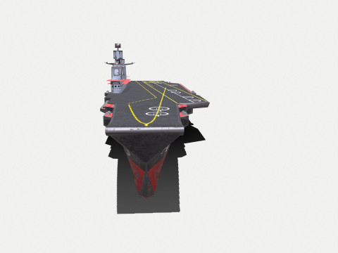 Aircraft Carrier Low-poly PBR 3D Модель