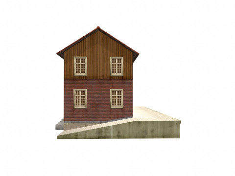 Old House Low-poly Model 3D