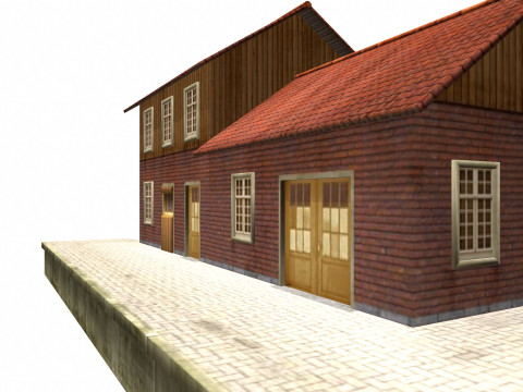Old House Low-poly Model 3D