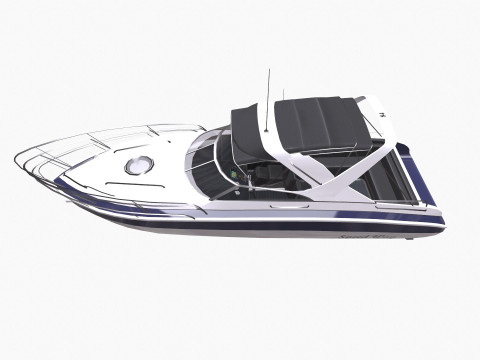 Speedboat Low-poly PBR 3Dモデル