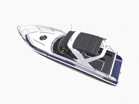 Speedboat Low-poly PBR 3Dモデル