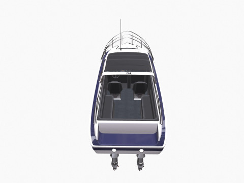 Speedboat Low-poly PBR 3Dモデル