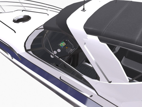 Speedboat Low-poly PBR 3Dモデル