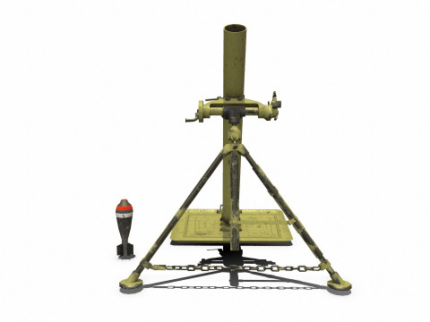 WW1 Mortar 3Dモデル