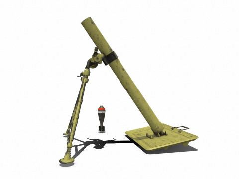 WW1 Mortar 3Dモデル