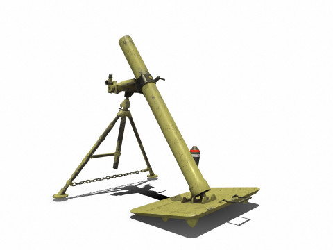 WW1 Mortar 3Dモデル
