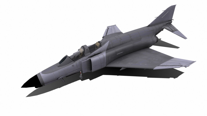 F-4 Phantom Low-poly 3Dモデル .c4d .max .obj .3ds .fbx .stl .blend