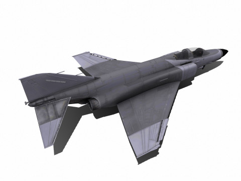F-4 Phantom Low-poly 3Dモデル