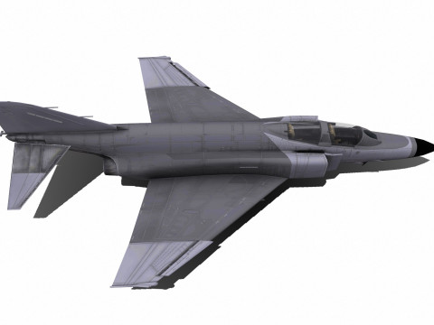 F-4 Phantom Low-poly 3Dモデル
