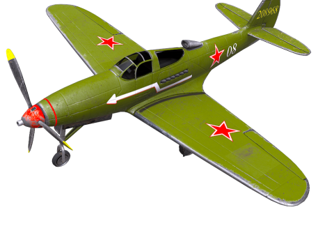 Bell P-39C Airacobra Soviet Fighter Plane 3D-Modell