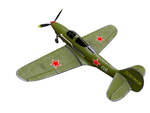 Bell P-39C Airacobra Soviet Fighter Plane 3D-Modell