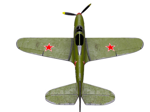 Bell P-39C Airacobra Soviet Fighter Plane 3D-Modell