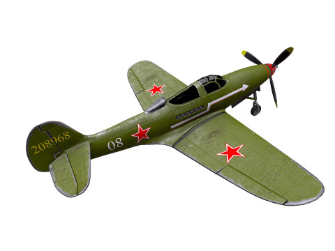 Bell P-39C Airacobra Soviet Fighter Plane 3D-Modell