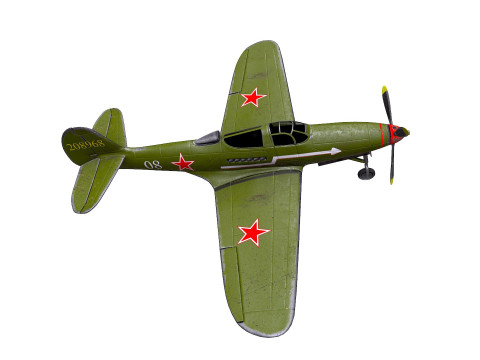 Bell P-39C Airacobra Soviet Fighter Plane 3D-Modell