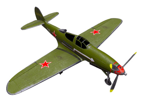 Bell P-39C Airacobra Soviet Fighter Plane 3D-Modell