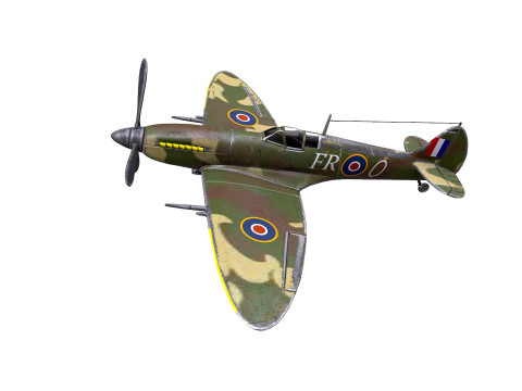Royal Air Force Fighter Super-marine Spitfire MK1A Modelo 3D