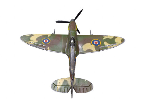Royal Air Force Fighter Super-marine Spitfire MK1A Modelo 3D