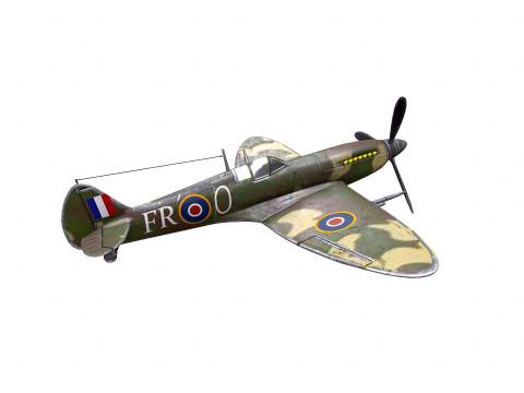 Royal Air Force Fighter Super-marine Spitfire MK1A Modelo 3D